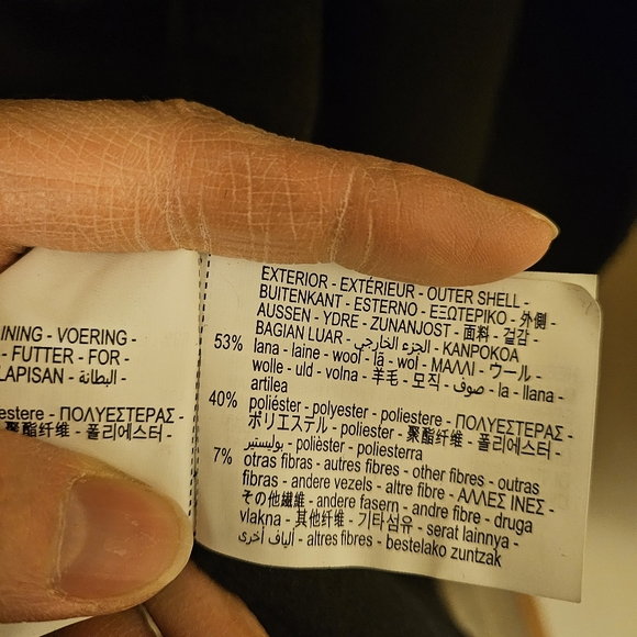 NEW Zara Classic Black Coat - Picture 4 of 4